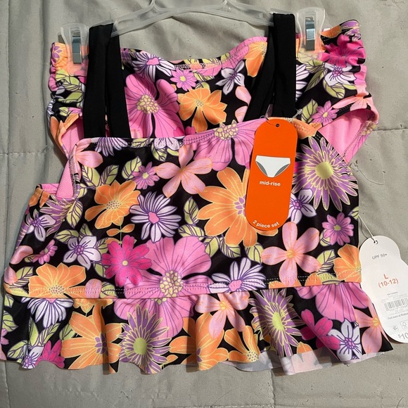 Girls Ruffled Tankini - Picture 1 of 5